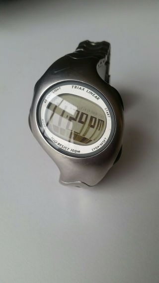 Nike Triax Linear Watch Unisex Wg68 - 4000 Silver - Rare - - Stainless Steel