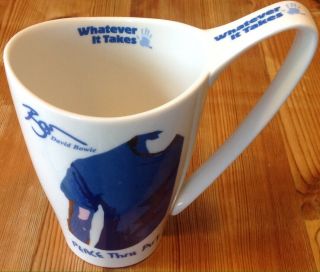 David Bowie Whatever It Takes Peace Thru Art Mug Cup Rare