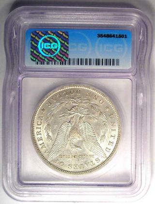 1897 - O Morgan Silver Dollar - ICG AU55 - Rare Date in AU55 - Near MS/UNC 3