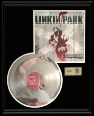 Linkin Park Rare Gold Record Platinum Disc Lp Hybrid Theory Album