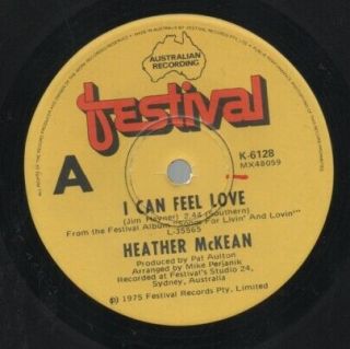Slim Dusty Heather Mckean Rare 1975 Only 7 " Oop Single " I Can Feel Love "