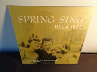 Spring Sing Ucla 1955 Gatefold On Sunset / Very Rare Folk Album Hollywood Bowl