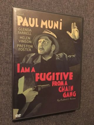 I Am A Fugitive From A Chain Gang (dvd,  1932,  2005) Paul Muni Rare Oop