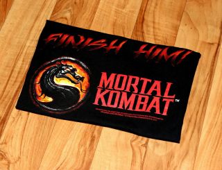 Mortal Kombat Fatality Finish Him Very Rare Promo T - Shirt Size M