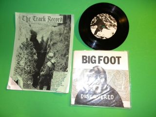 Rare " Bigfoot Discovered " Record & Track Record Zine