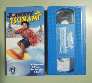 Johnny Tsunami (1999) Vhs - Disney Channel Movie - Rare Blue Cassette