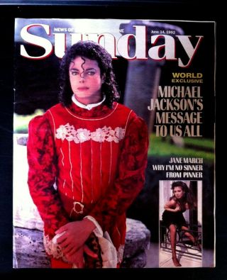 Vintage Rare News Of The World Sunday 14.  06.  1992 Michael Jackson Exclusive.