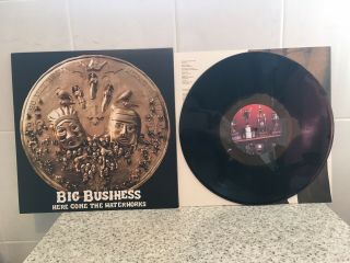 Big Business Here Come The Waterworks Black And Gold Vinyl Lp Melvins Karp Rare