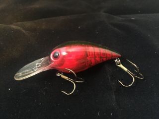 Vintage Rare Pre Rapala Storm Wiggle Wart Fishing Lure Red Crawfish