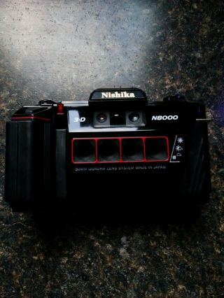 Nishika N8000 35mm Point & Shoot Film Camera Rare