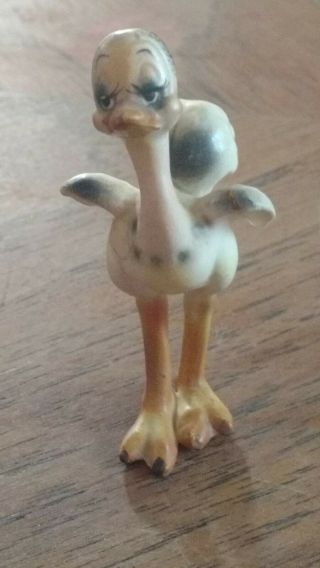 Vintage Josef Originals ostrich miniature animal ceramic figurine bird rare 4