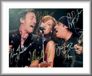 E - Street Band - Bruce Springsteen - Rare Full Band - Hand Signed Autographs