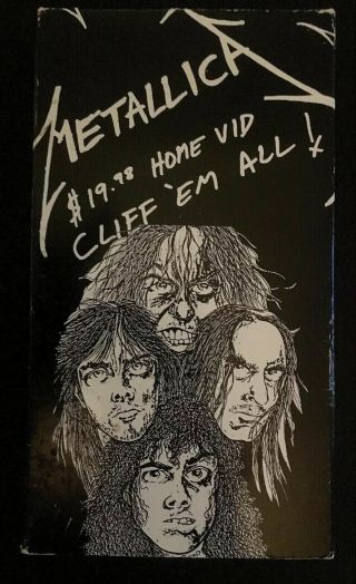 Metallica - Cliff Em All (vhs,  1991) Cliff Burton Heavy Metal Rare