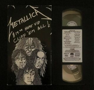 Metallica - Cliff Em All (VHS,  1991) Cliff Burton Heavy Metal RARE 3
