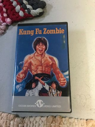 Kung Fu Zombie Ocean Shore Horror Sov Slasher Rare Oop Vhs Big Box Slip