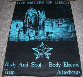 Sisters Of Mercy Rare U.  K.  Record Company Promo Poster 