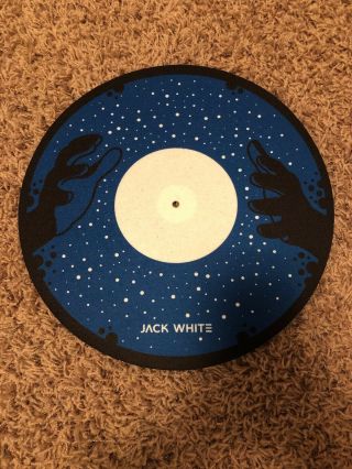 Rare Jack White Slip Mat Slipmat From 2018 Tour White Stripes Third Man Records
