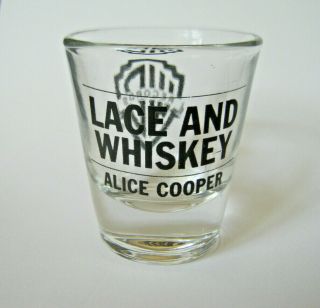 Rare Alice Cooper 1977 Promo Shot Glass Lace And Whiskey Warner Bros Records Vtg