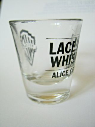 RARE Alice Cooper 1977 Promo Shot Glass Lace And Whiskey Warner Bros Records vtg 2