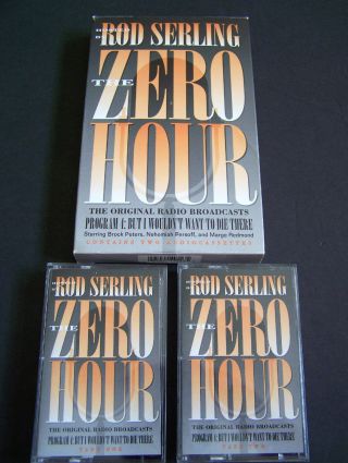 1996 Rare The Zero Hour Radio Broadcast Audiobook Rod Serling Prog.  4