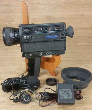 Rare Bell &howell Filmosonic Xl 1237 8 Ear/mic/ac Adptr