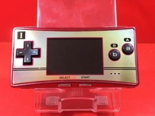 Rare Nintendo Gameboy Micro Famicom Color Console 20th Anniversary F/s Japan