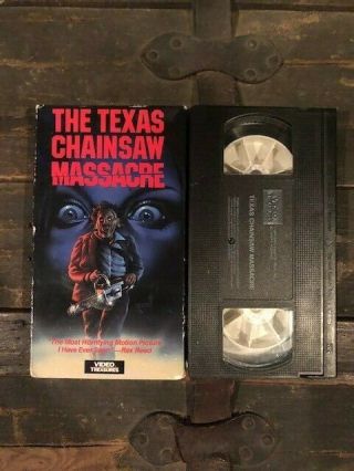 The Texas Chainsaw Massacre Vhs Horror Gore Cult Htf Oop Rare Vintage Slasher