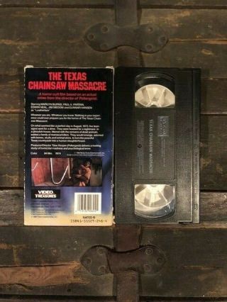 THE TEXAS CHAINSAW MASSACRE VHS HORROR GORE CULT HTF OOP RARE VINTAGE SLASHER 4