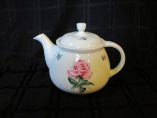Household Institute Rhythm Rose Tea Pot Rare Vintage Hlc