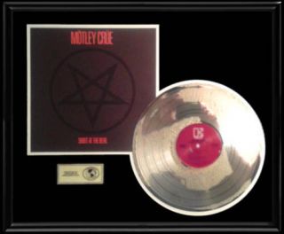 Motley Crue Shout At The Devil Rare Gold Record Platinum Disc Lp Album Non Riaa