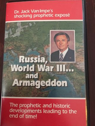 Jack Van Impe Russia World War Iii & Armageddon Prophecy Vhs Rare Oop