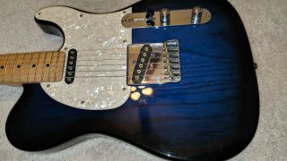 G&l Asat Classic Tribute Rare Transparent Blueburst Electric Guitar