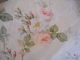 ❤️ RARE Ralph Lauren Faye Meadow Way Full Queen Duvet pink roses cottage chic ❤️ 5