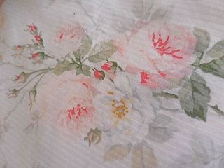 ❤️ RARE Ralph Lauren Faye Meadow Way Full Queen Duvet pink roses cottage chic ❤️ 6