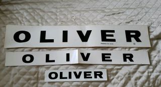Vintage 3 Oliver Tractor Tractor Decal Sticker Stickers Rare