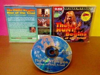 Rise Of The Triad - The Hunt Begins Limited Edition Pc Game Cd Rom Rare