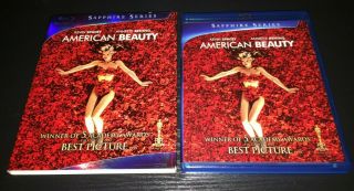 Sapphire Series American Beauty 1999 Blu - Ray W/ Rare Slipcover Ships Boxed