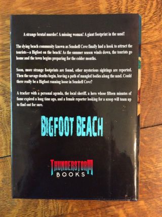 BIGFOOT BEACH by Kristopher Rufty Thunderstorm Books - Signed - Like - Rare 4