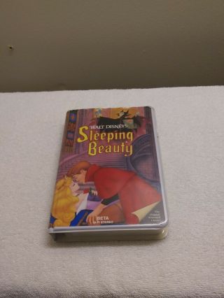 Sleeping Beauty Rare Beta Tape Disney Cartoon Maleficent 1959 Betamax Video Og
