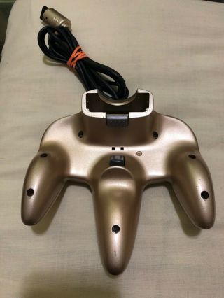 Authentic Nintendo 64 N64 Gold Official Controller OEM Rare Colored Game Pad 3