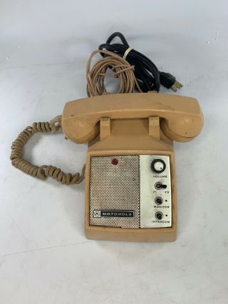 Vtg Motorola Intercom Monitor Telephone Model T1380ae Rare 2