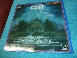 Fright Night (1985) - Laserdisc - Rare Laservision Extended Play Edition