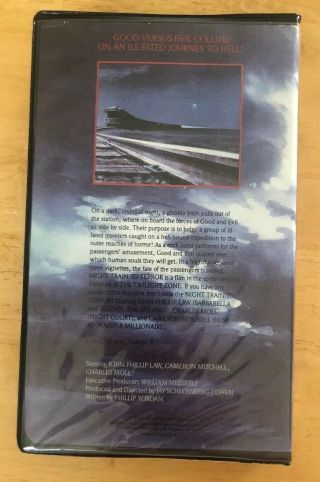 Night Train To Terror VHS Rare Prism Clamshell Horror 2