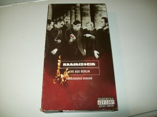 Uncensored Version Rammstein Live Aus Berlin 1999 Vhs Rare?recalled?banned?