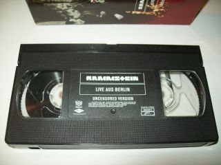 UNCENSORED VERSION Rammstein Live Aus Berlin 1999 VHS rare?recalled?banned? 5