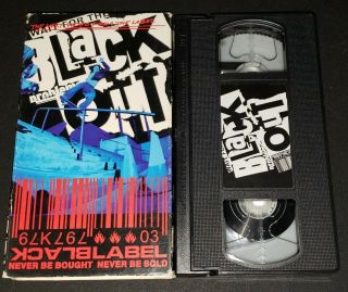 Black Label Wait For The Blackout Vhs Very Rare Skateboarding Video Jason Adams