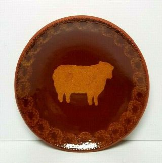 1984 NED FOLTZ Pottery COW 9.  75 