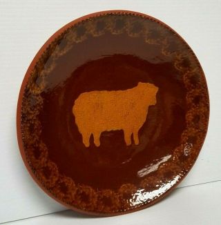 1984 NED FOLTZ Pottery COW 9.  75 