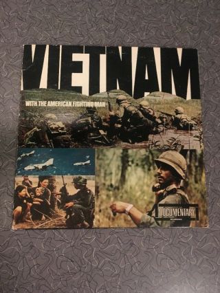 Rare Vietnam Documentary Recording With The American Fighting Man - Lp Record