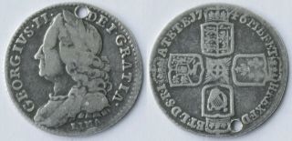 6 Pence,  1746 Lima Great Britain - Silver - Rare